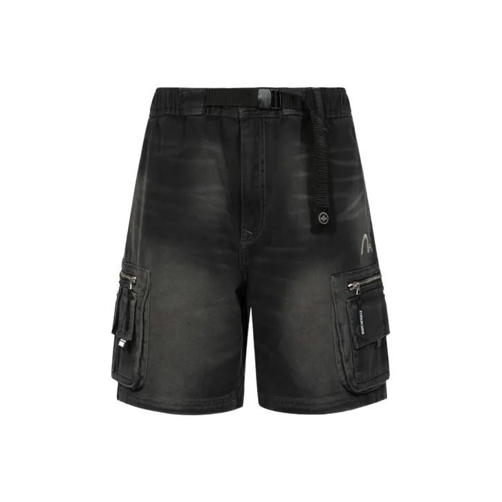 EVISU Denim Shorts Men's Dark Gray