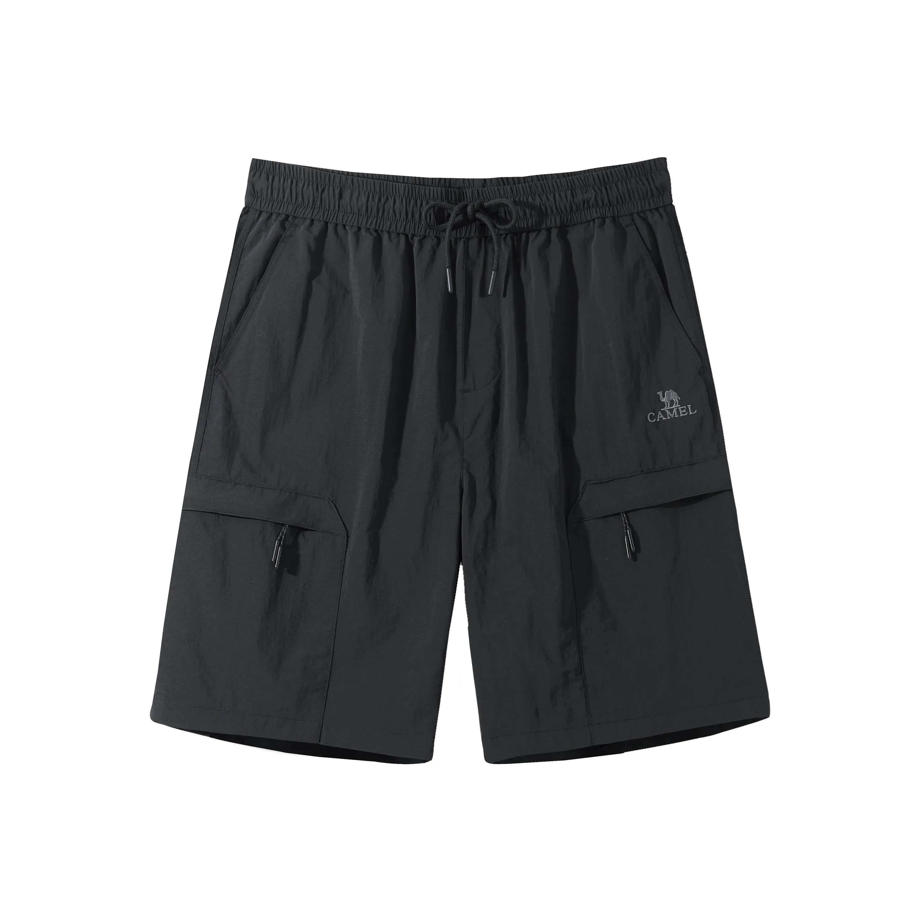CAMEL Straight Fit Water Repellent Abrasion Resistant 5/8 Thin Loose Fit Cargo Shorts Unisex
