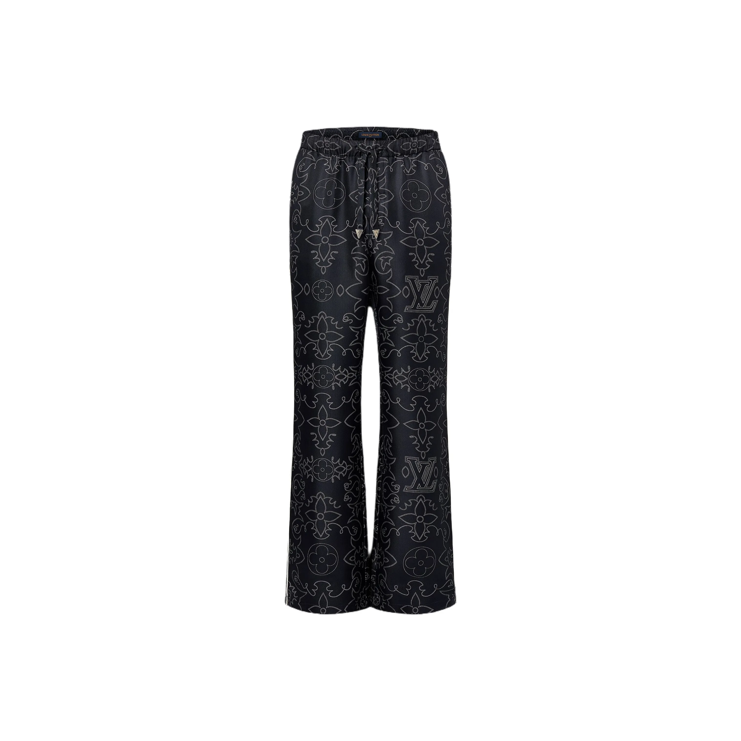 LOUIS VUITTON Printed Silk Pyjama Pants