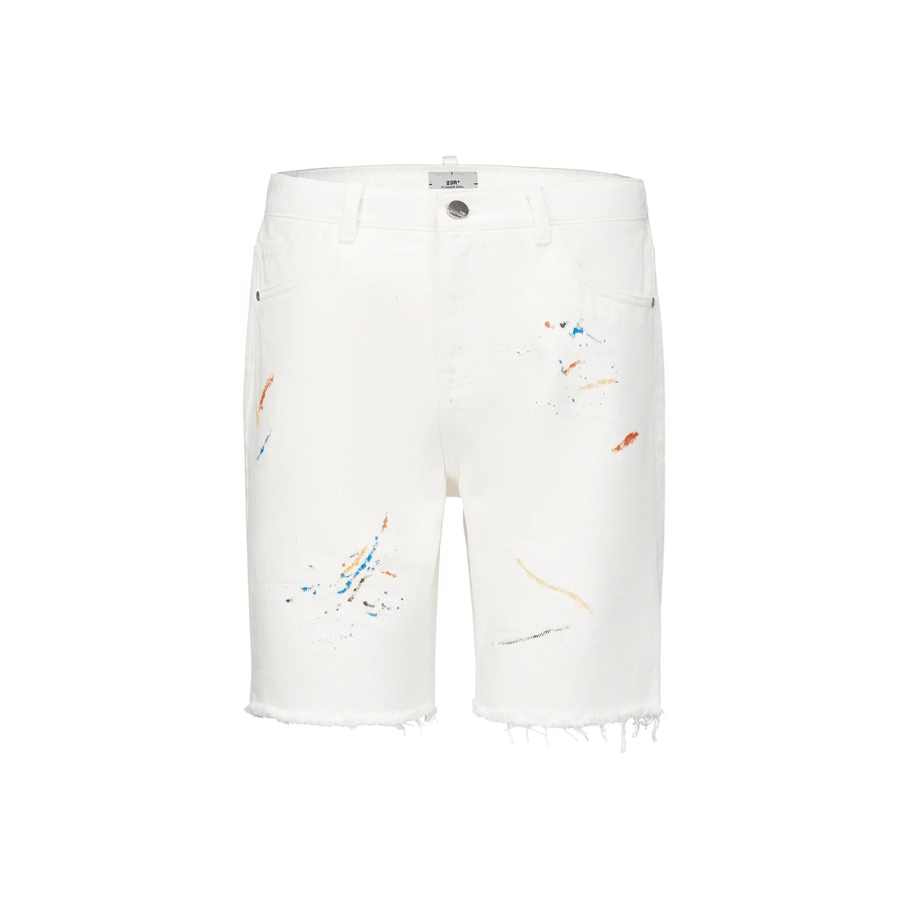23R+ Denim Shorts Men's White