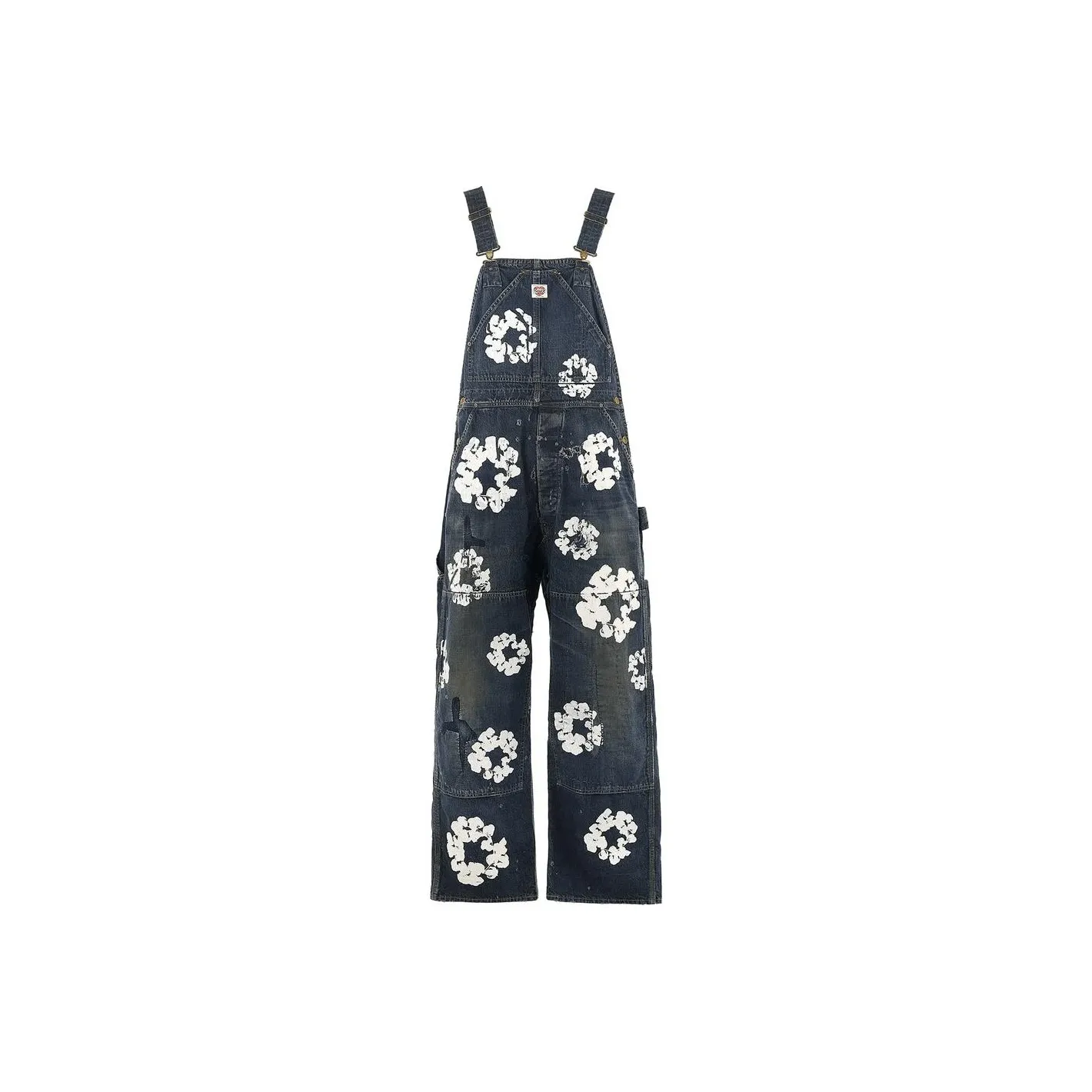 SAINT Mxxxxxx Wreath print Denim Overalls