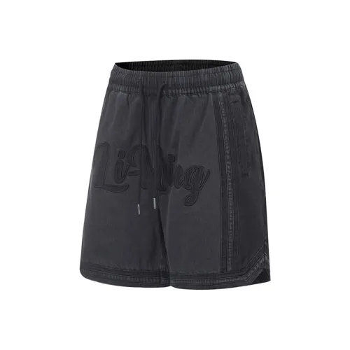 LINING Черные Мужские Джинсовые Шорты