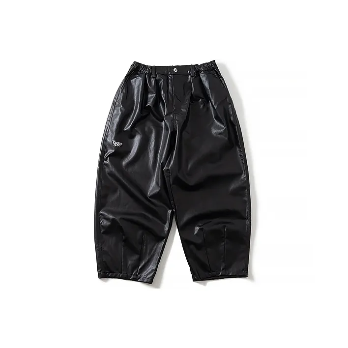 Younger Song Leather Pants Men's Black