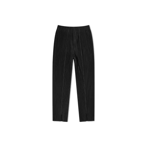 Homme Plissé Issey Miyake Черные Мужские Повседневные Брюки