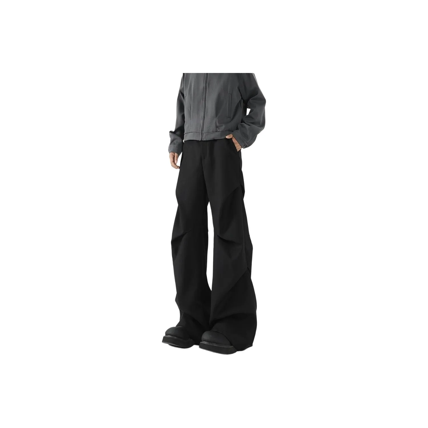 XIDELONG Casual Pants Unisex Black