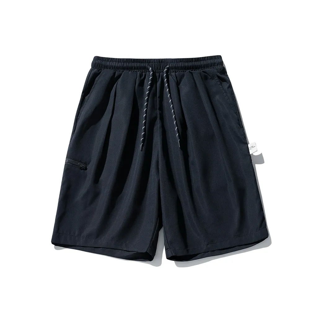 BAIJUAN Карго шорты унисекс темно-синий