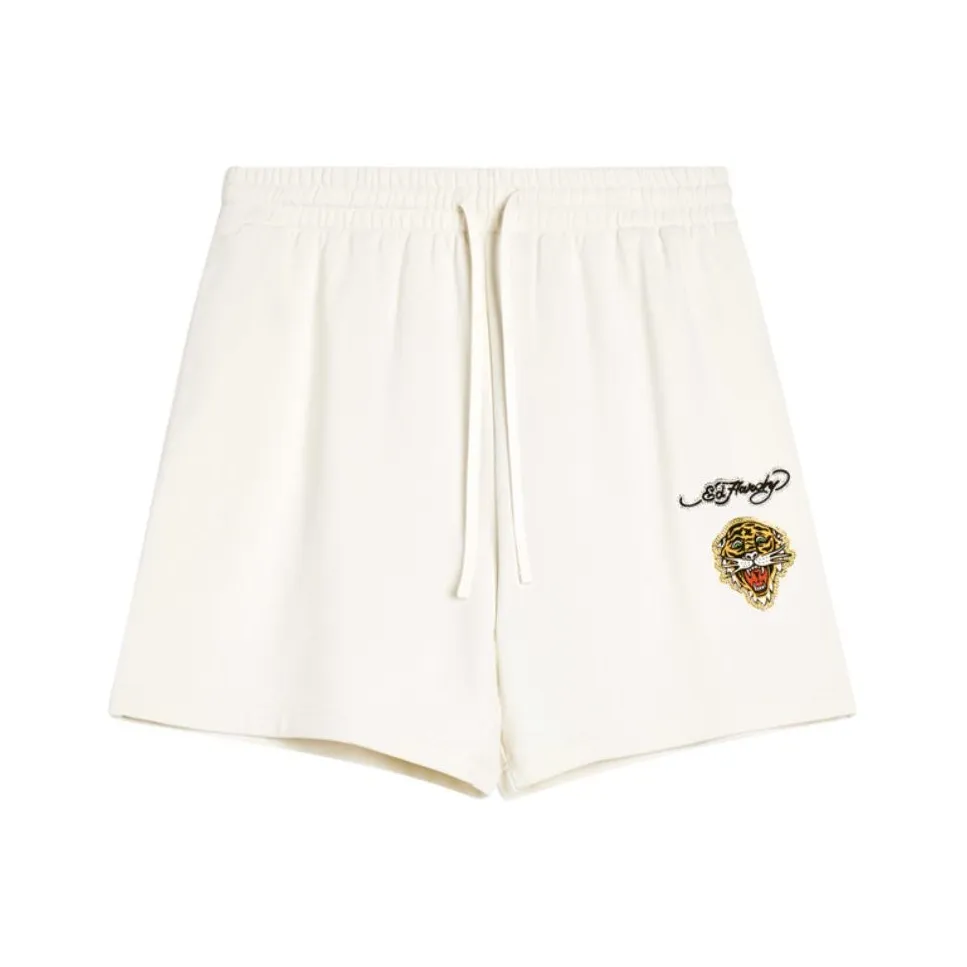 Ed Hardy SS24 Повседневные шорты Мужские Айвори Белый