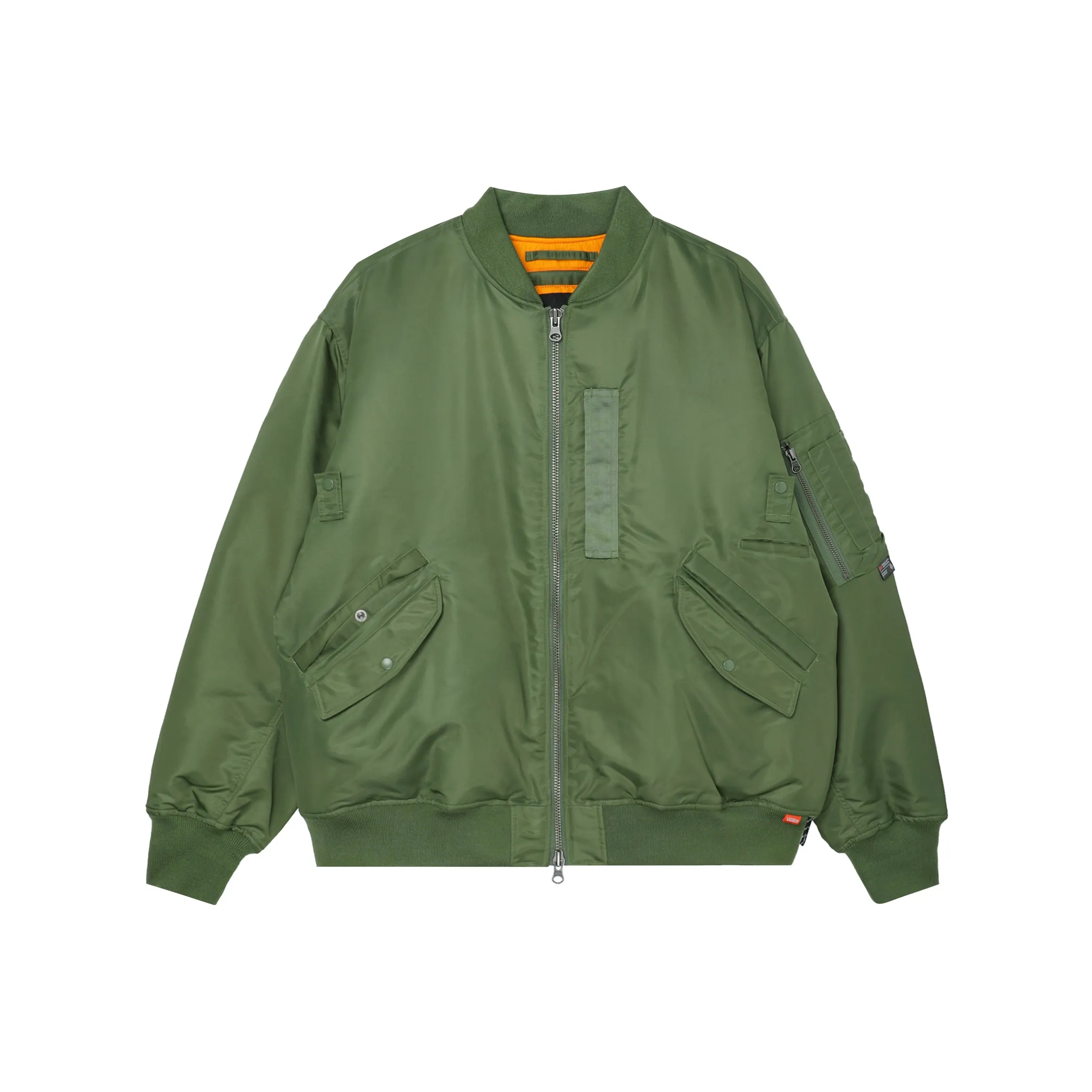 Vans TOKYO DESIGN COLLECTIVEMTE MA 1 FW24 Куртка Унисекс Бронза Зеленый