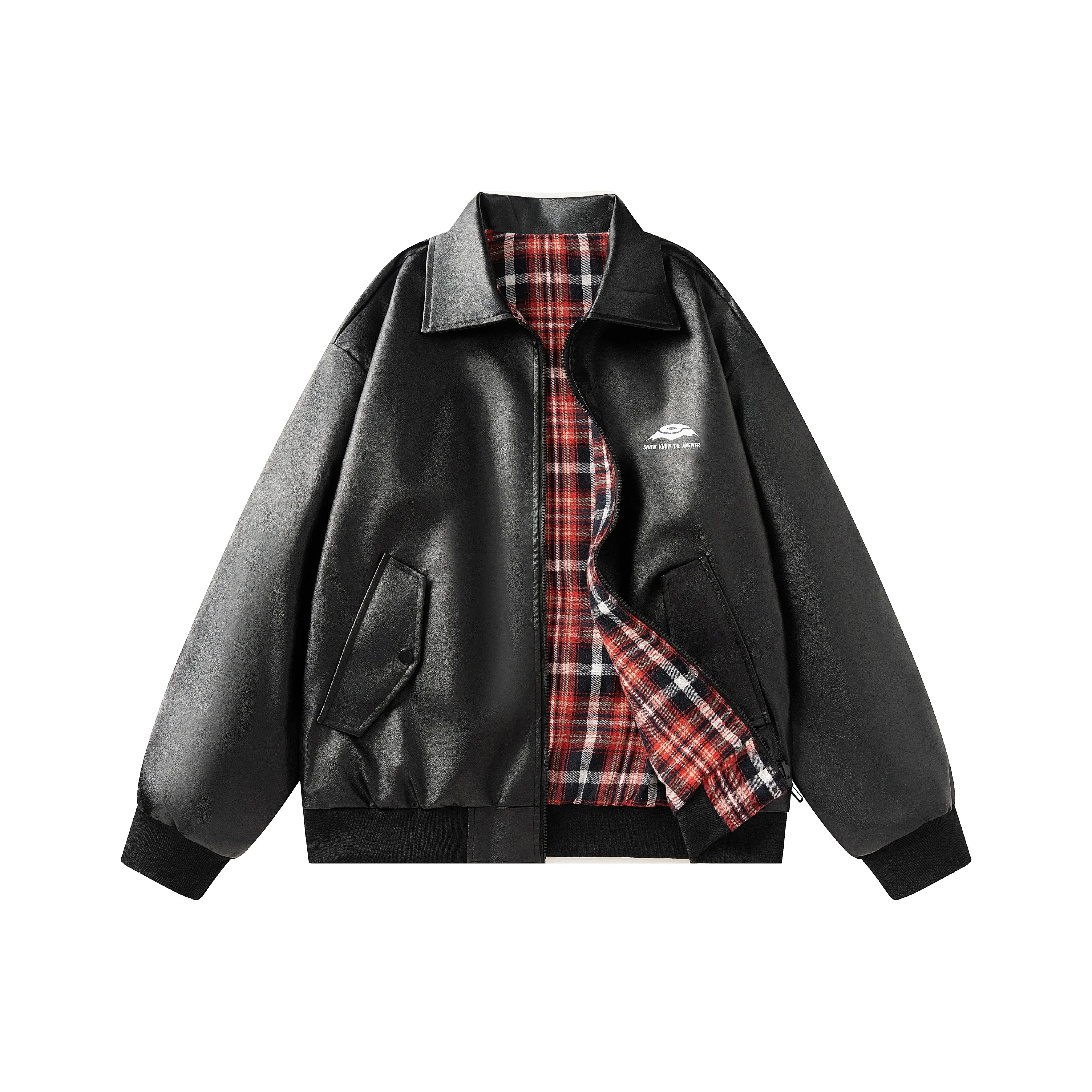 Снег Know The Answer SKTA Кожа Куртка Унисекс