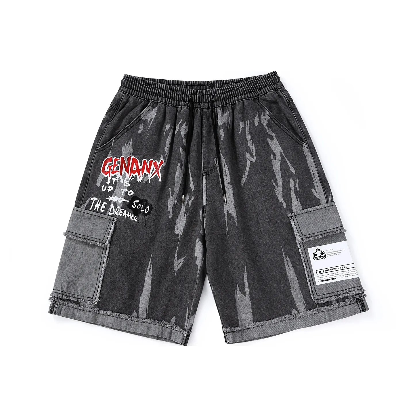 GENANX Loose Fit Shorts Unisex Dark Gray