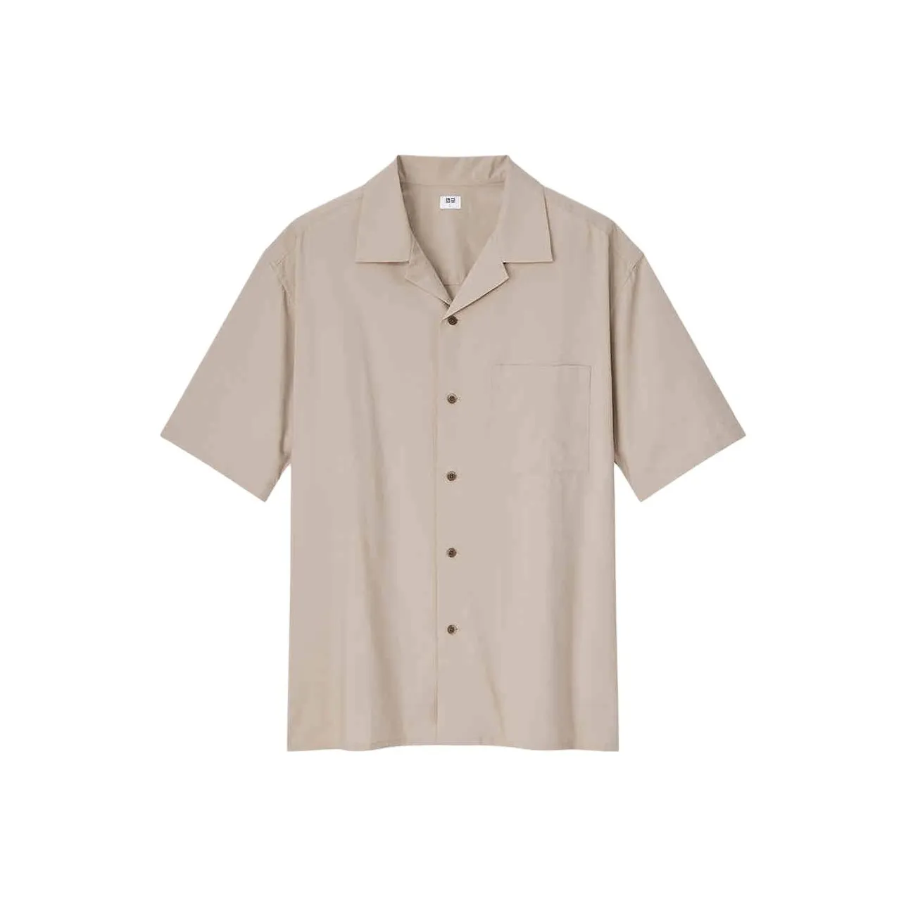 UNIQLO Темно-бежевые унисекс рубашки