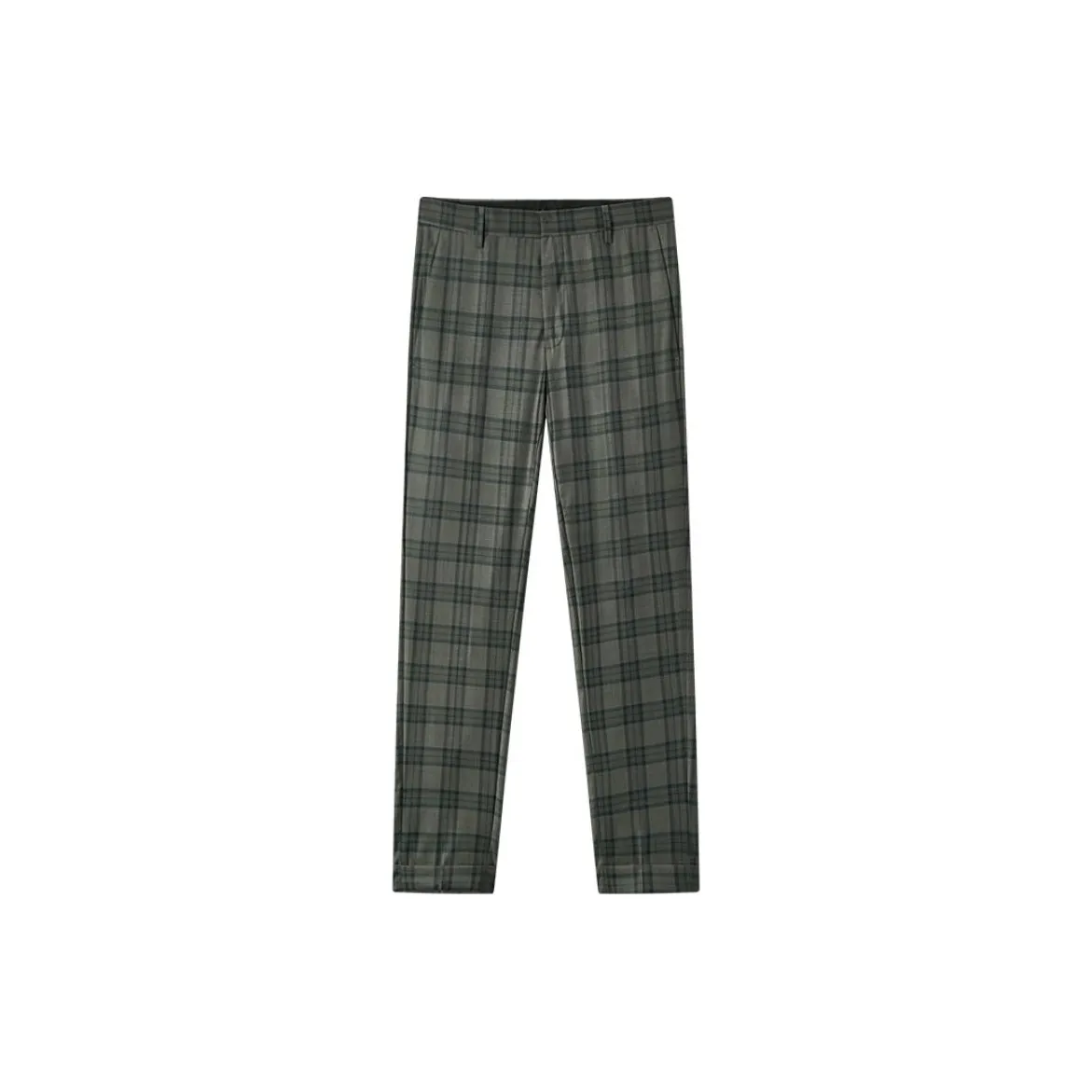 DEGAIA FW24 Suit Trouser Men's Dark Brown Plaid