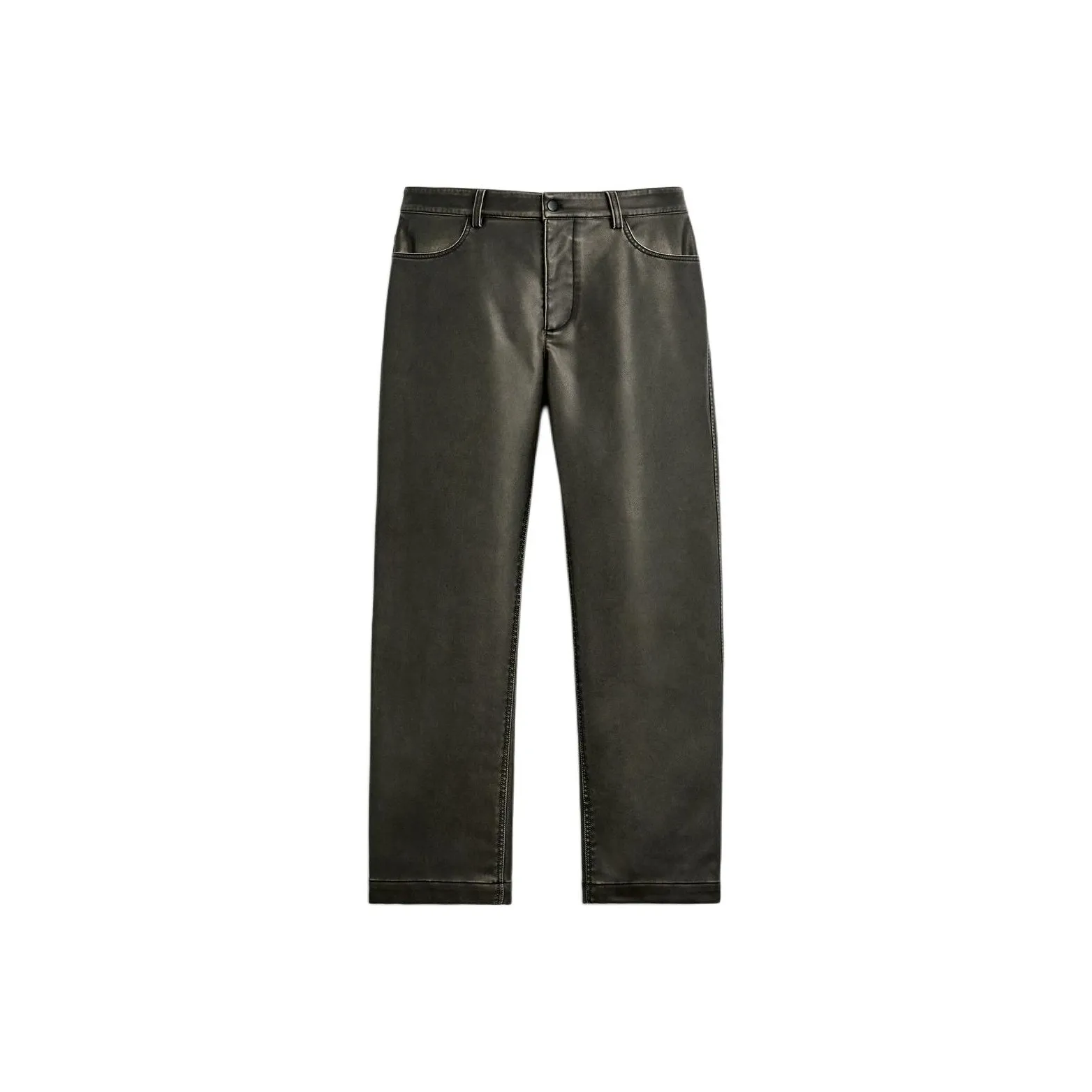 ZARA Повседневные брюки Мужские Темно-коричневые