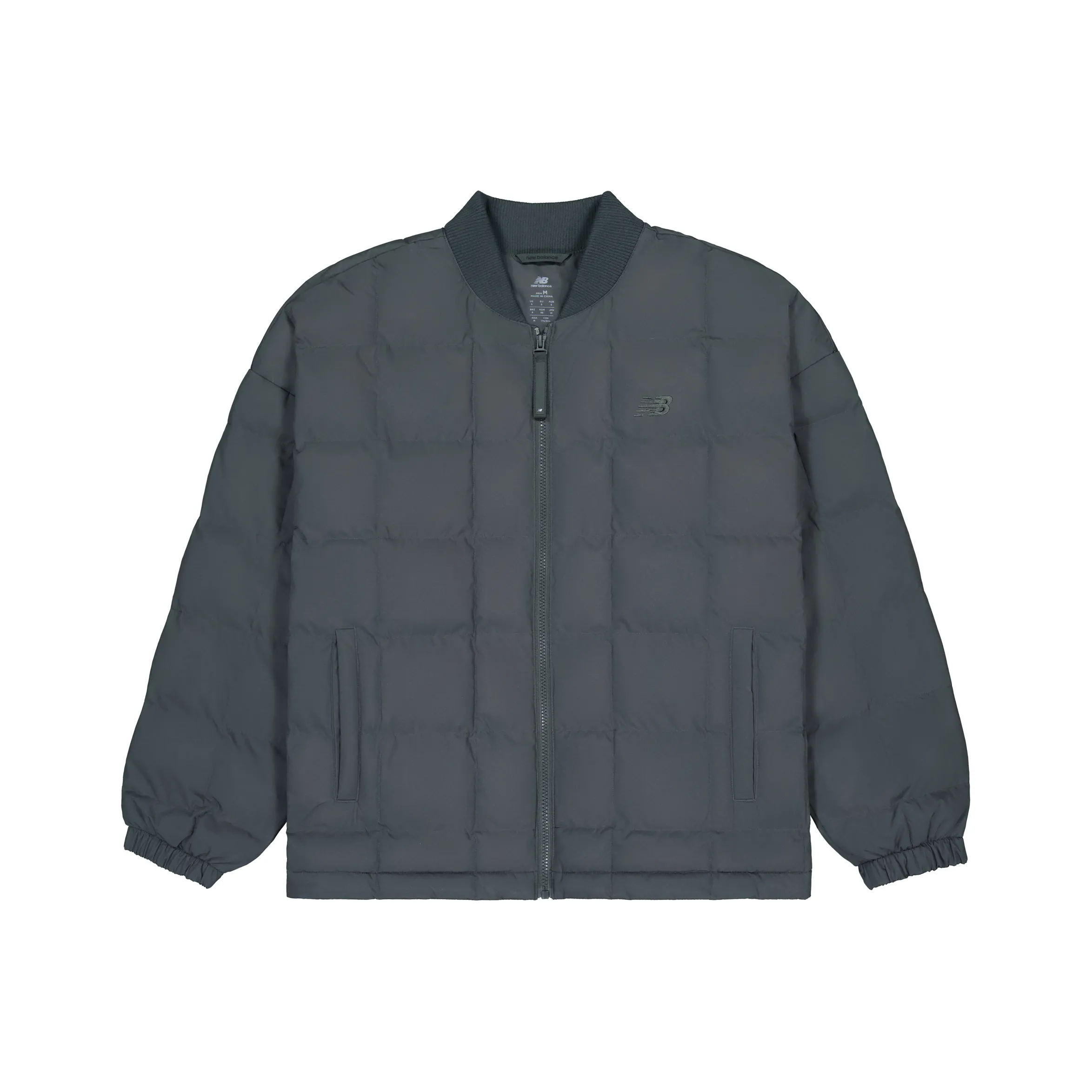 New Balance Пуховая куртка Мужской Черный Асфальтовый