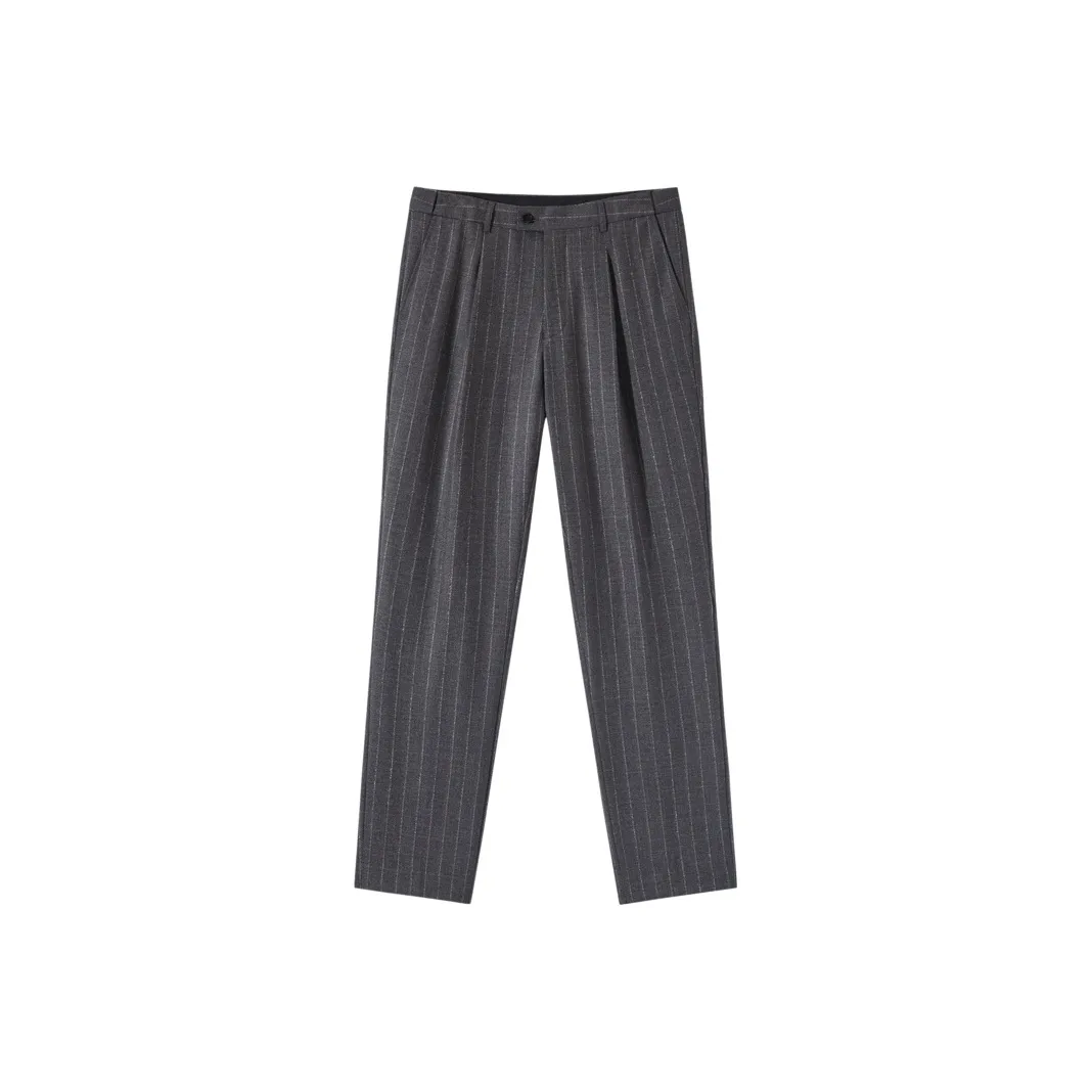 GXG Костюм Брюки Мужские Серый Кофейный Полосы