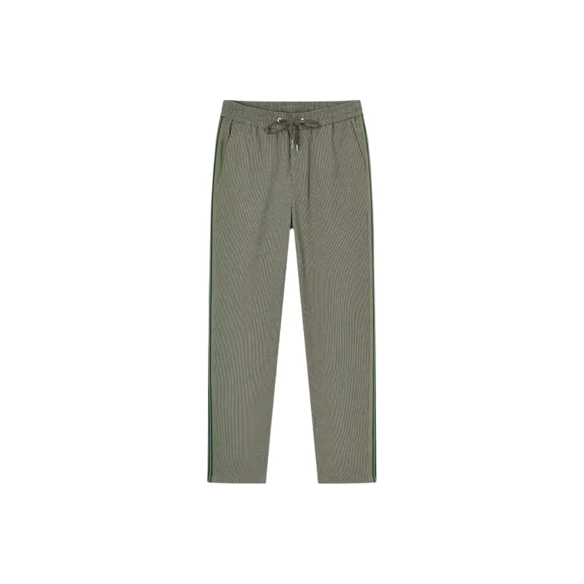 DEGAIA Повседневные брюки Мужские Серый Зеленый Гусиная лапка