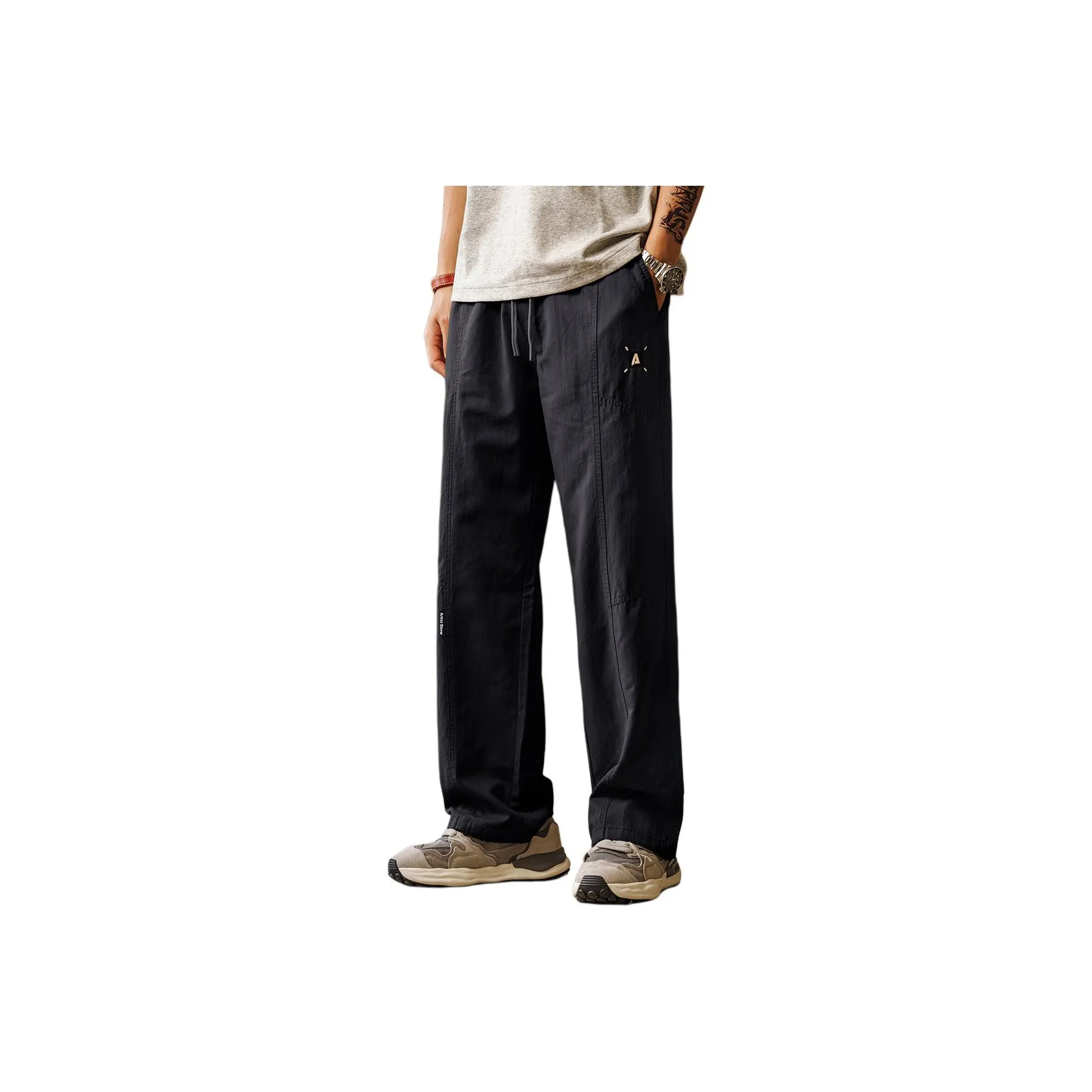 GELANLU Карго Брюки Унисекс Хаки