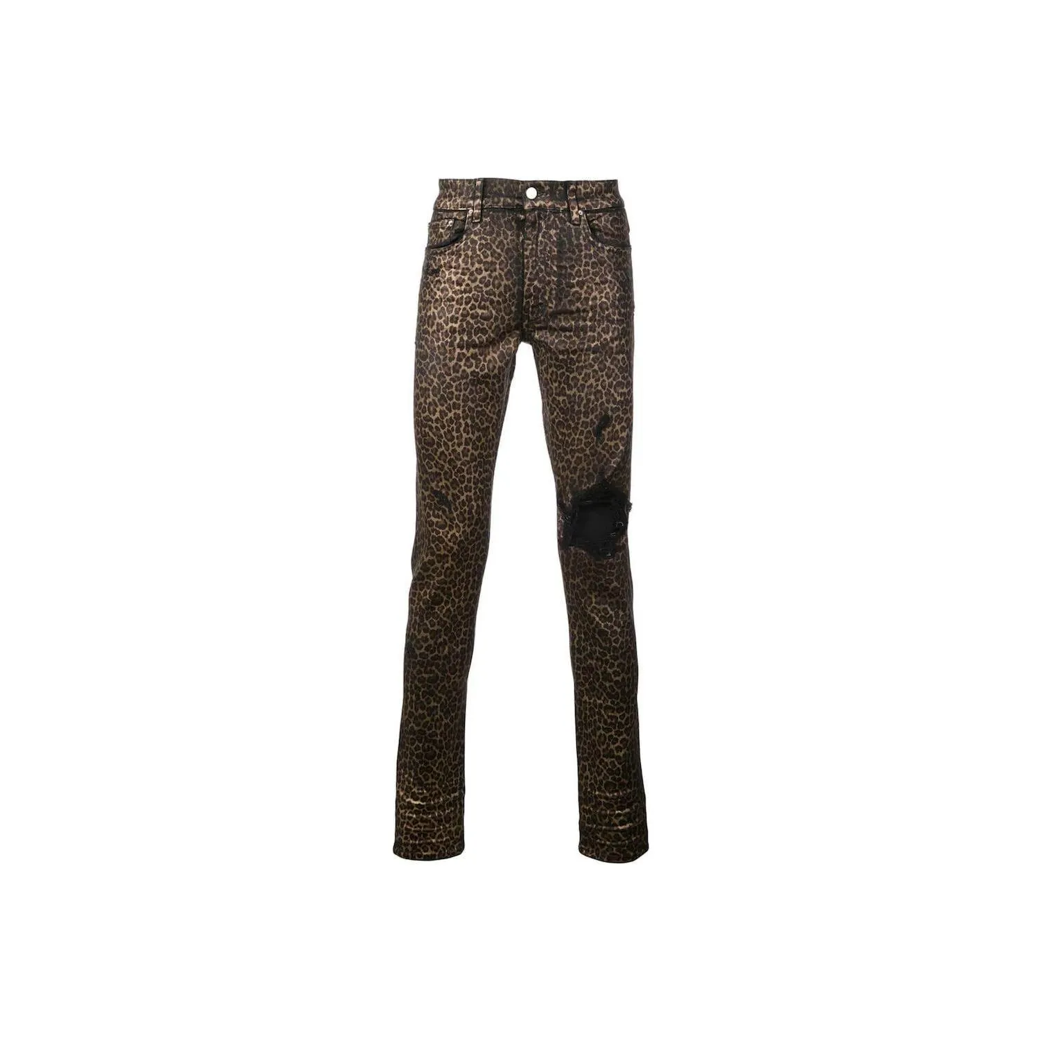 AMIRI Foil Broken Leopard Jean