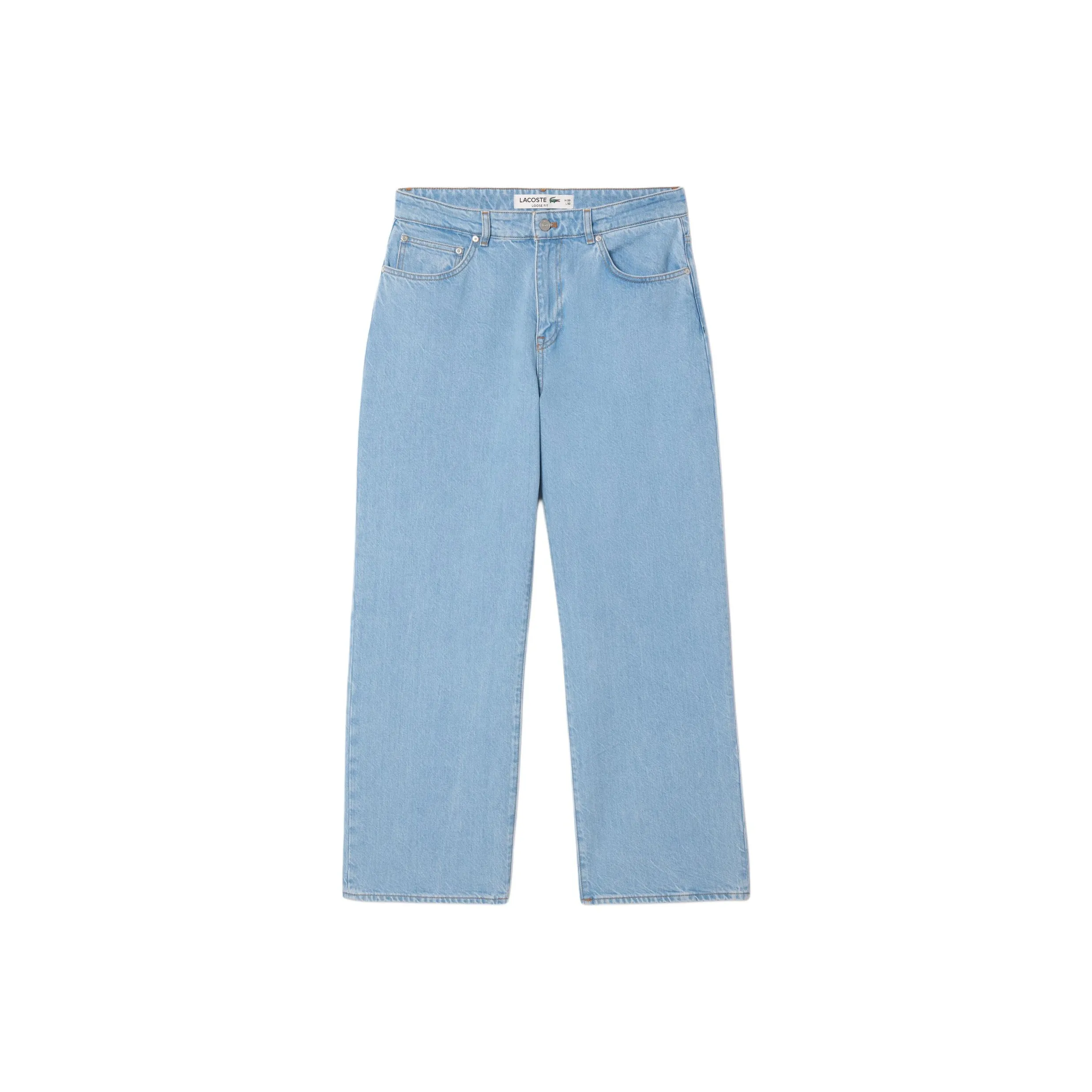 LACOSTE SS25 Loose Fit 5 Pocket Jeans Men's Blue