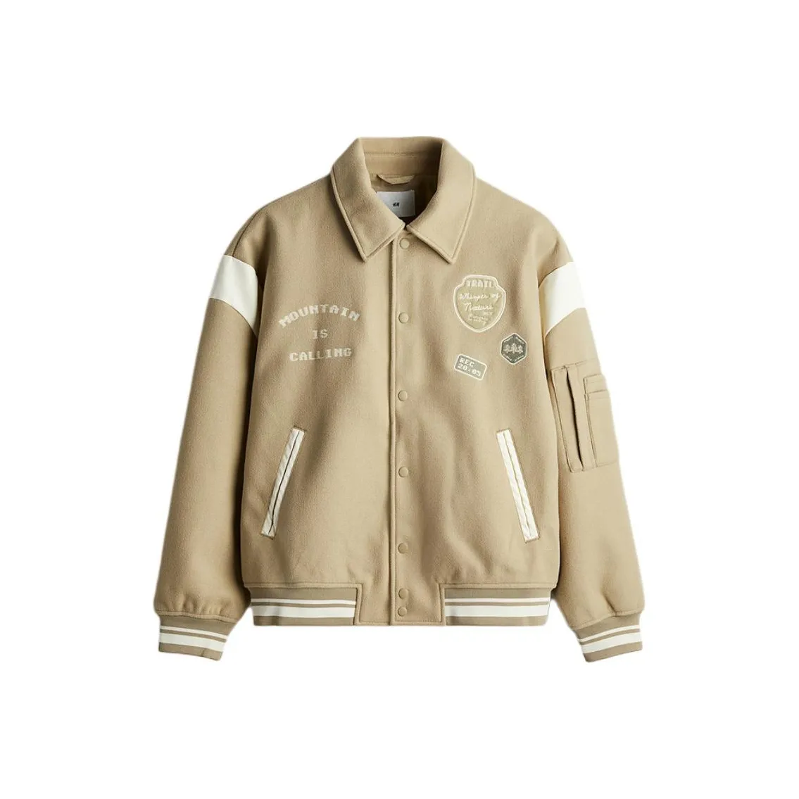 H M Куртки и Пальто Мужской Бежевый