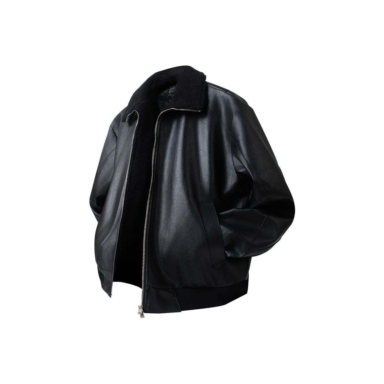ASEDE Кожа Куртка Унисекс Черный