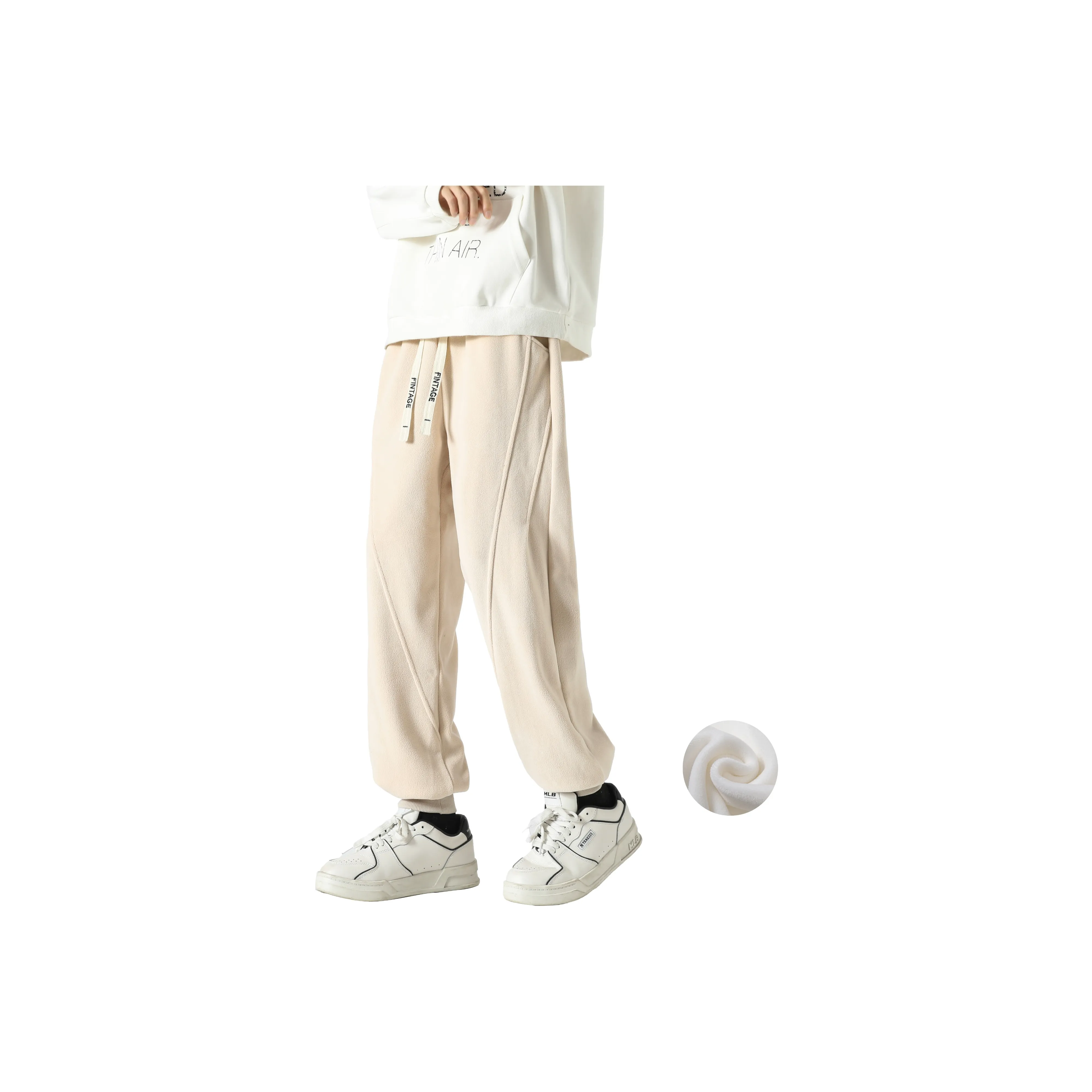 FAKE VINTAGE Вязаные спортивные штаны унисекс