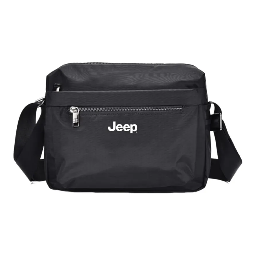 JEEP Водонепроницаемая тканевая сумка через плечо сумка на плечо стандартная мужская черная