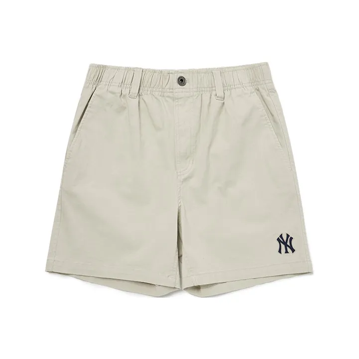 MLB Base Logo Casual Shorts Unisex Beige