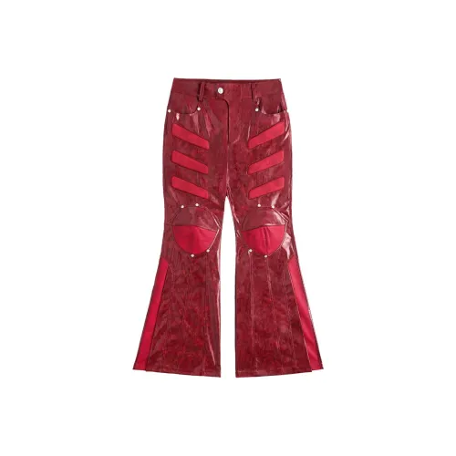 FACEON LAB Red Мужские кожаные брюки