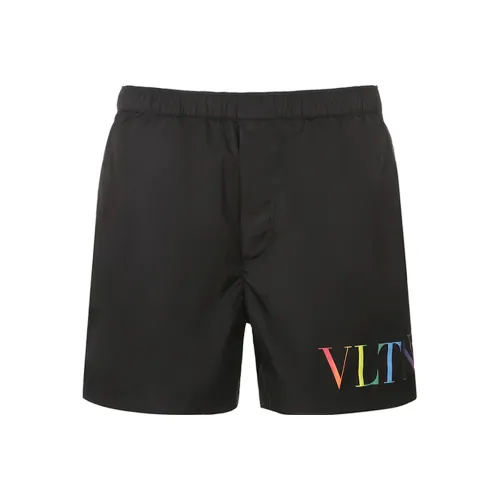 Valentino Черные Мужские Повседневные Шорты