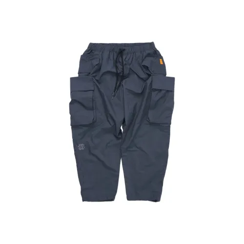 SEE SEE GROUND FLOOR MACAU X LIVIN' Collaboration Угольно-серый Унисекс Брюки карго