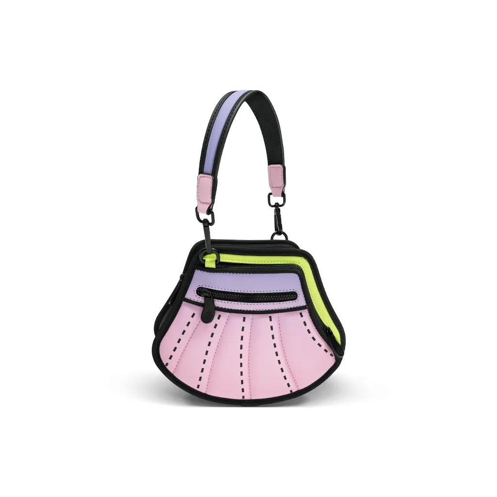 JumpFromPaper Сумка через плечо из синтетической кожи сумка на плечо унисекс мерцающий розовый