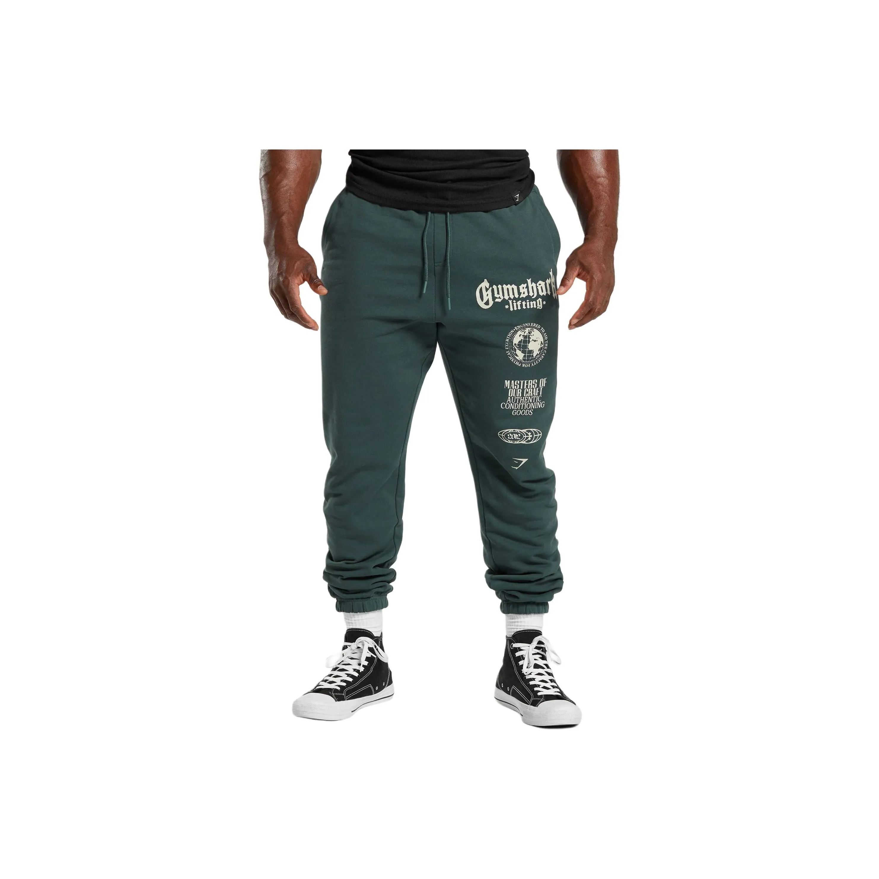 GYMSHARK Knitted Sweatpants Men's Green