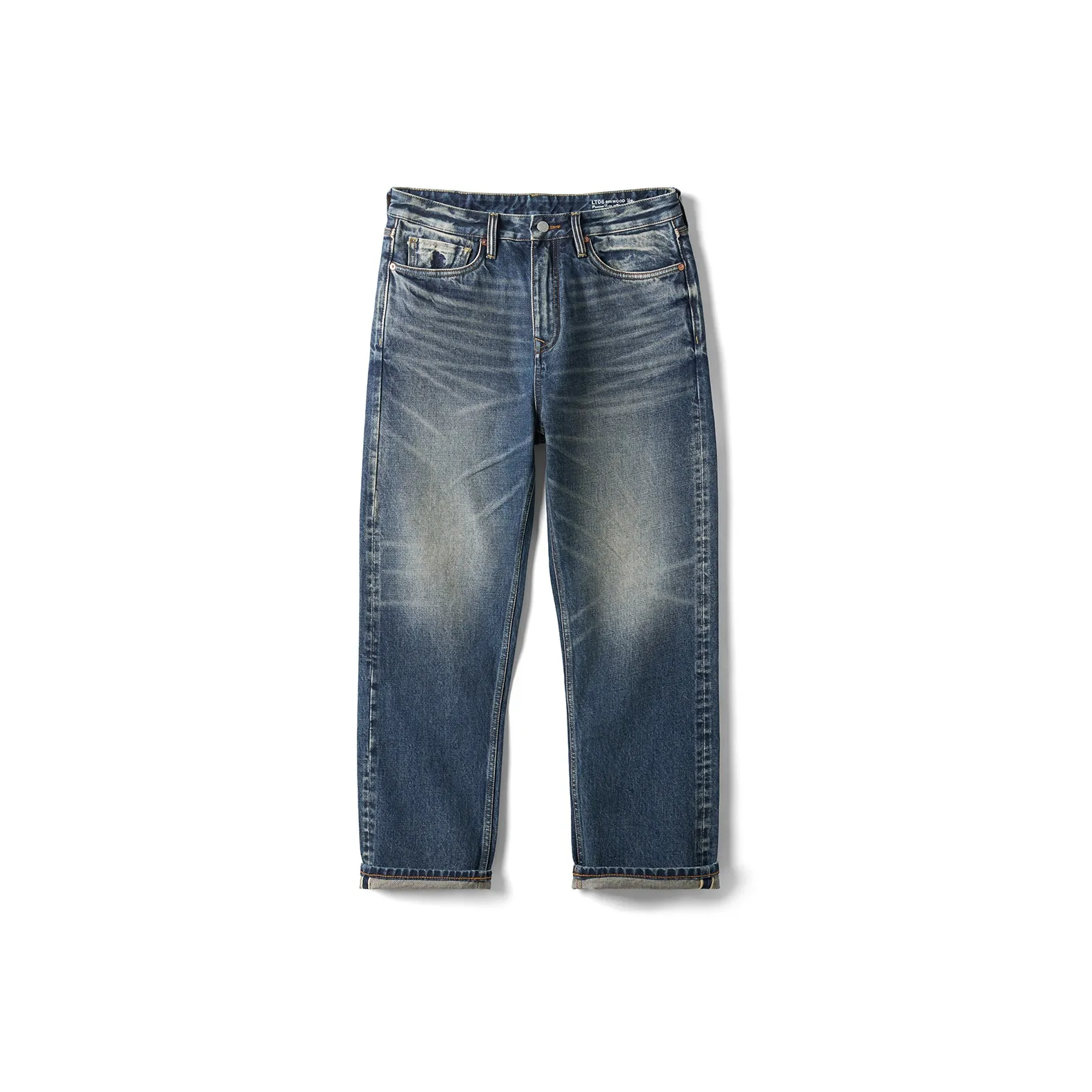 SIMWOOD Джинсы Мужские Промытые Винтаж Синий