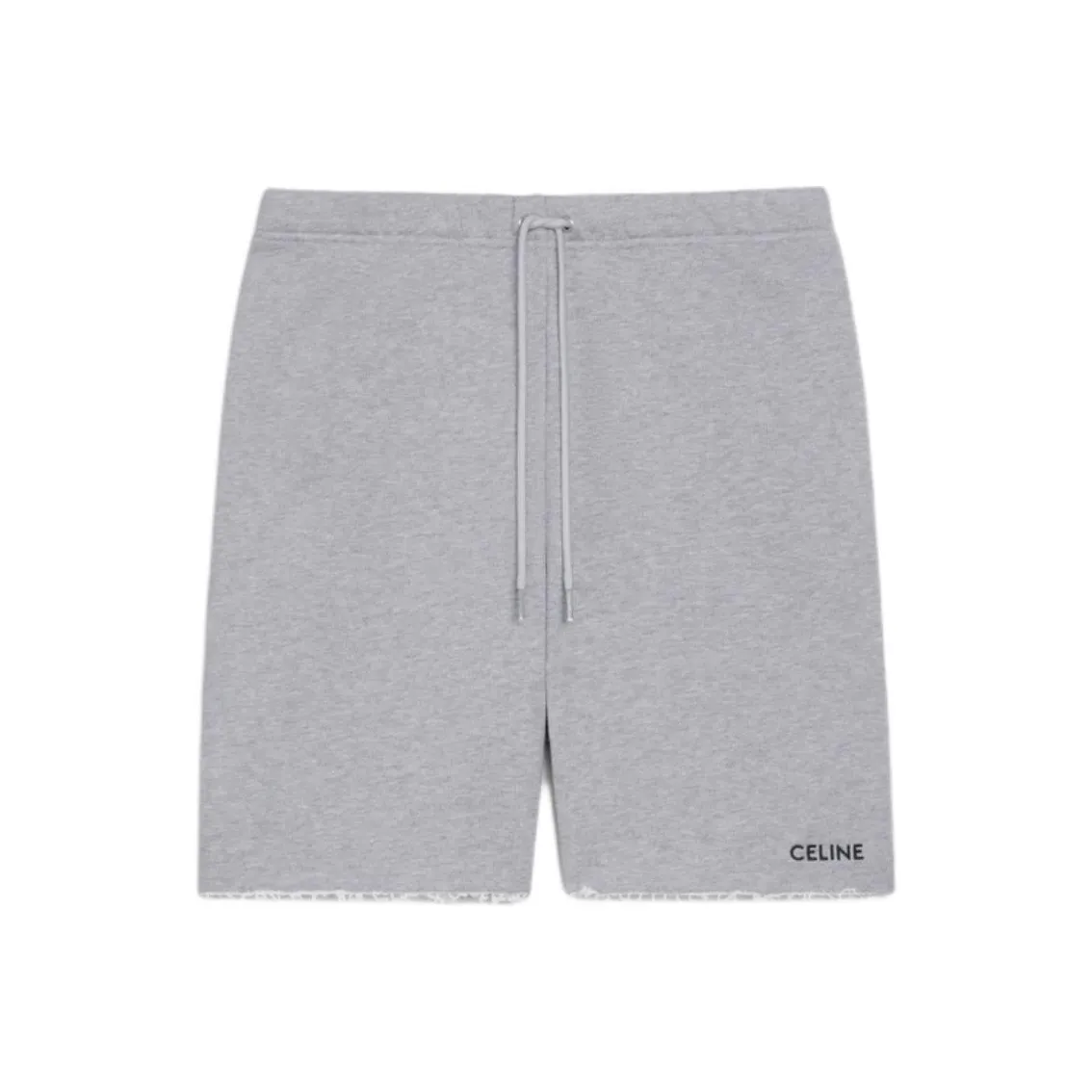 CELINE Men Moisture-Wicking Casual Shorts In Cotton Fleece Gray
