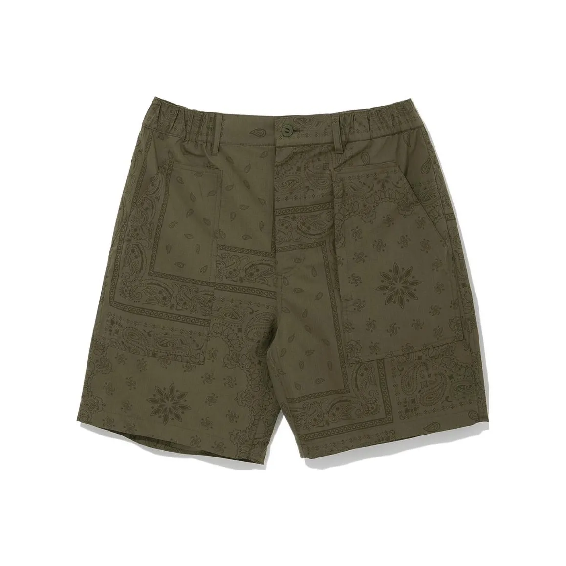 New Era SS22 Шорты Мужские Армейский Зеленый