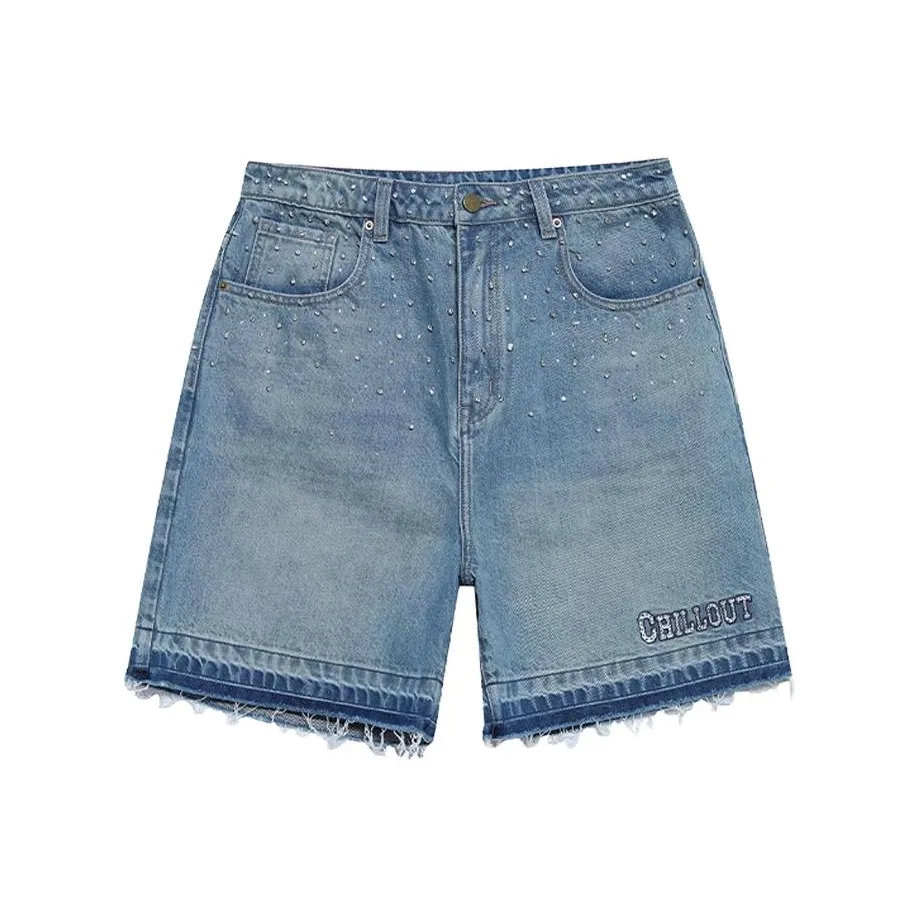 TCH Denim Shorts Unisex Blue