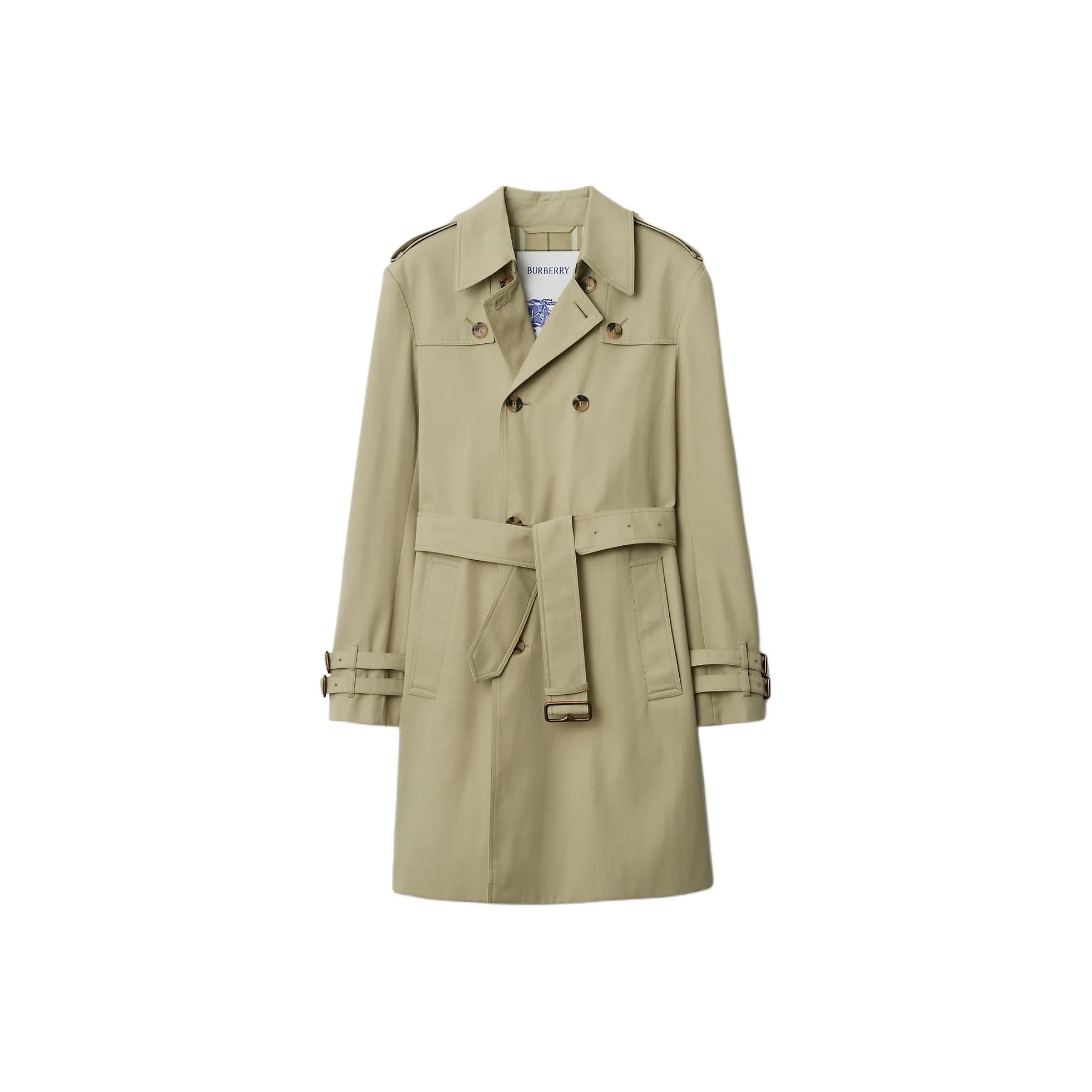 Burberry Double Breasted Belted Trench Coat