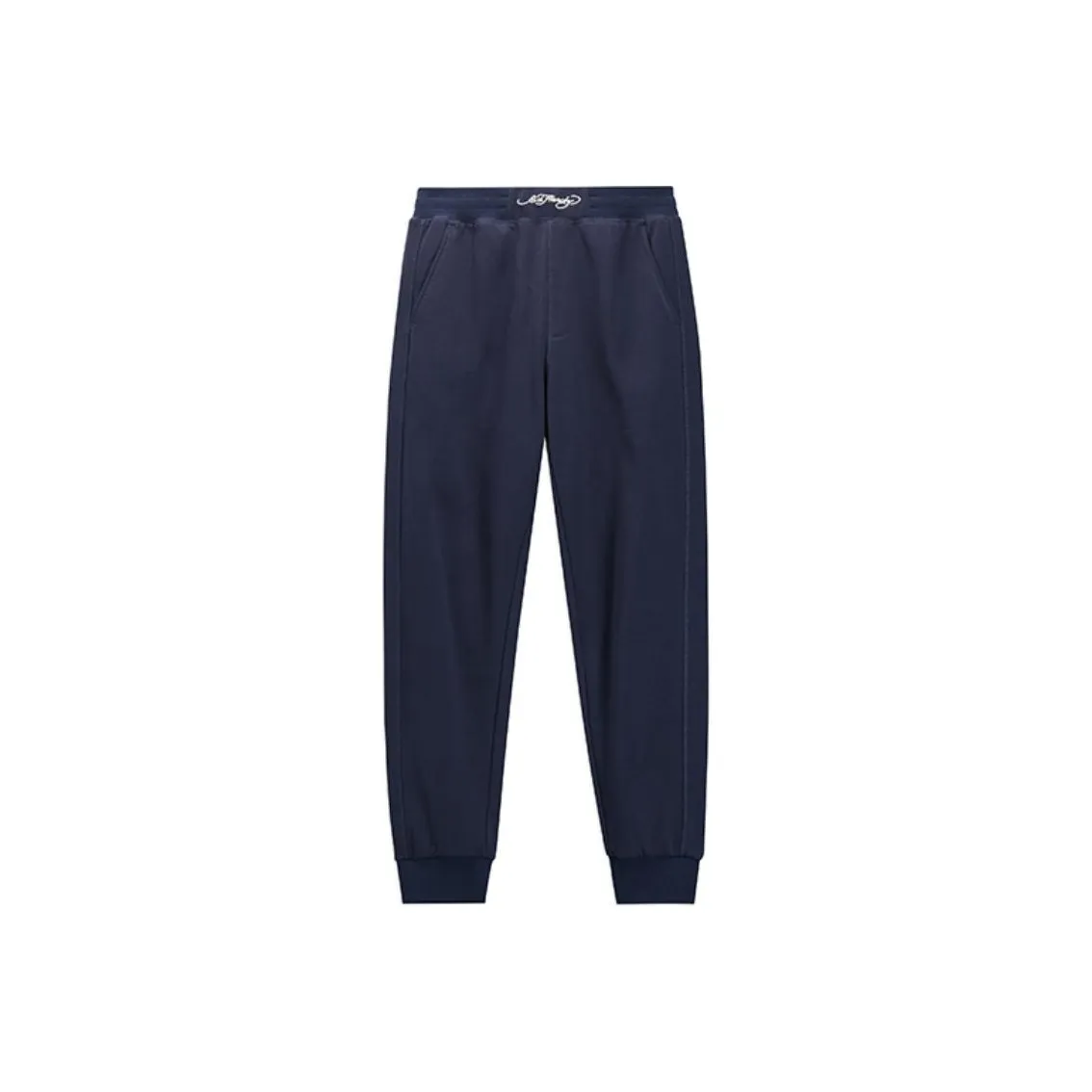 Ed Hardy FW24 Вязаные тренировочные брюки Мужские Полуночный синий