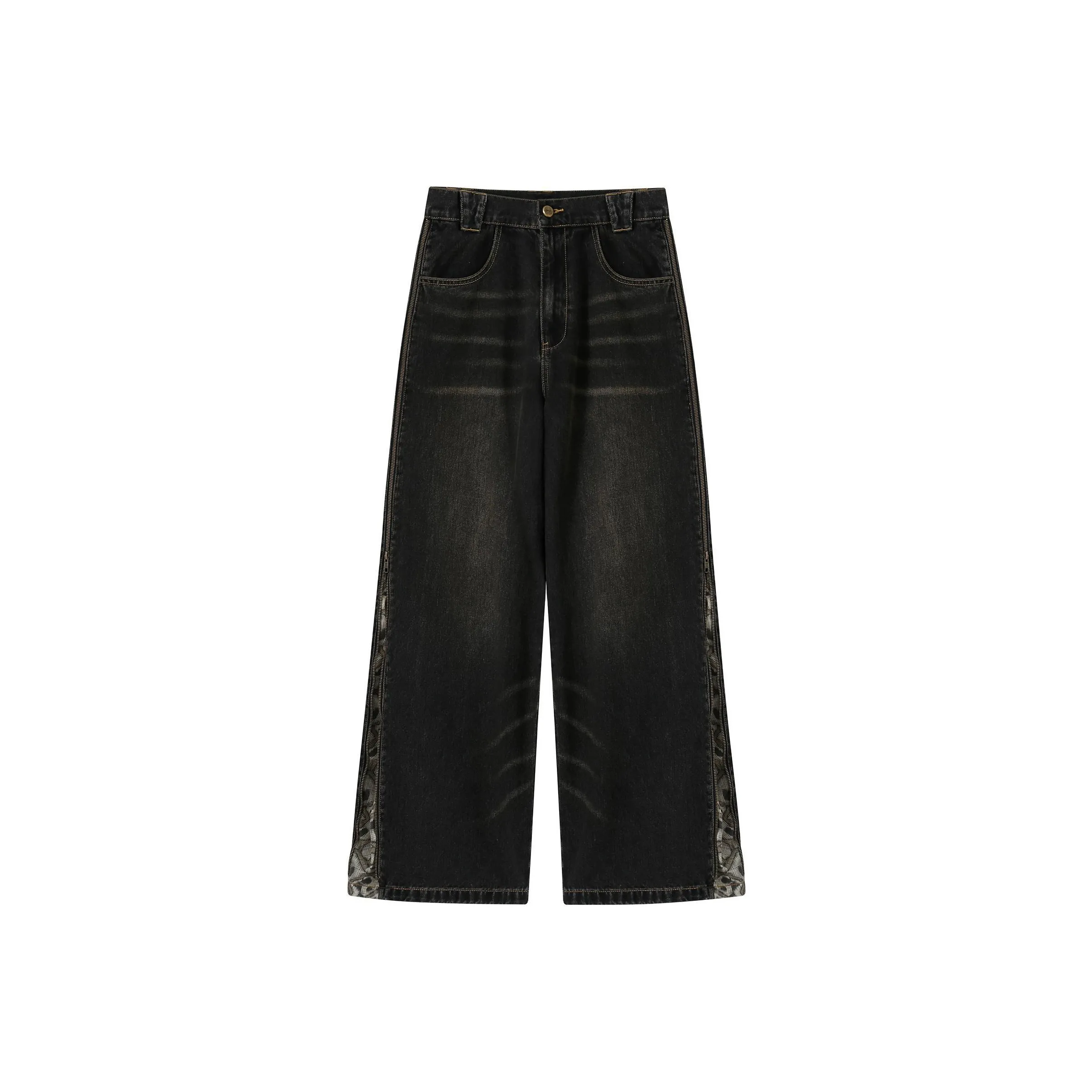 Pull&Bear 90s cropped wide-legged jean in blue