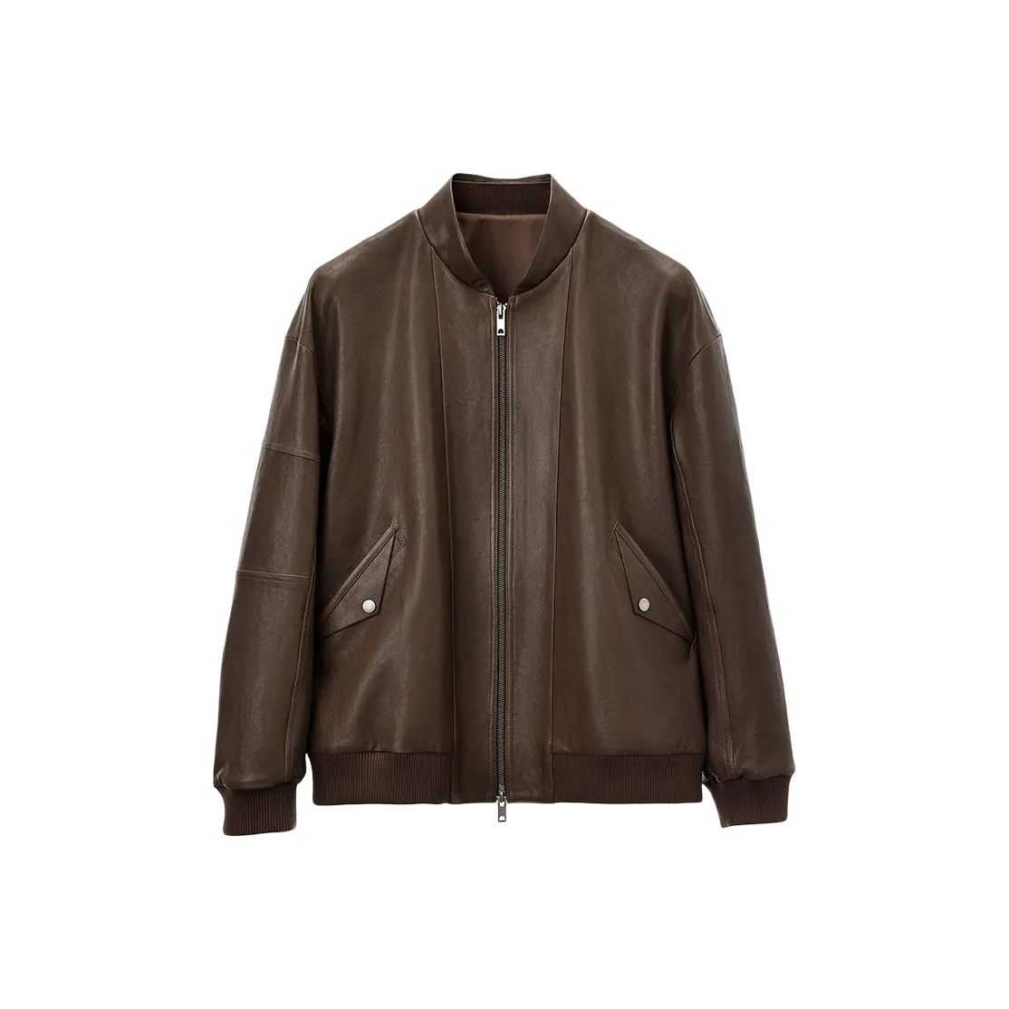 SINBOS Кожа Куртка Мужская Призрачный Коричневый