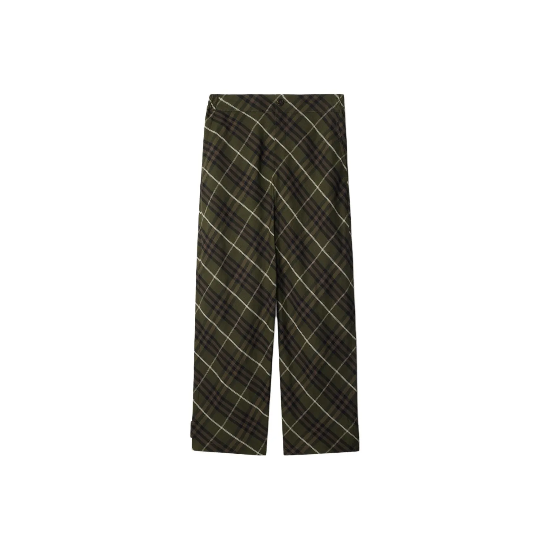 Burberry Check pattern Linen Tailored Trousers