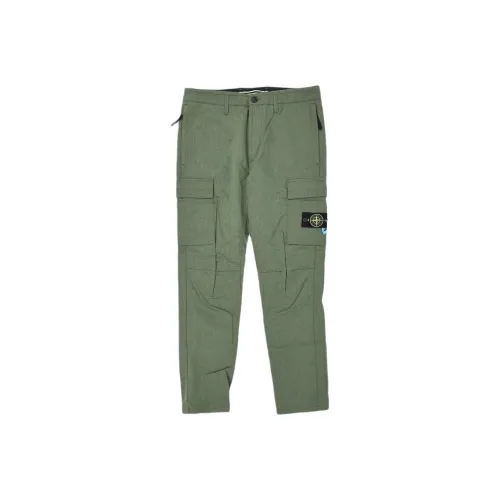 STONE ISLAND Оливковые Мужские Брюки Карго