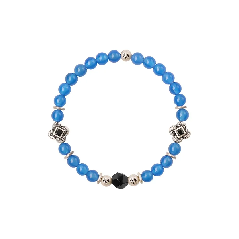 BABAMA Синий Агат Браслеты Унисекс