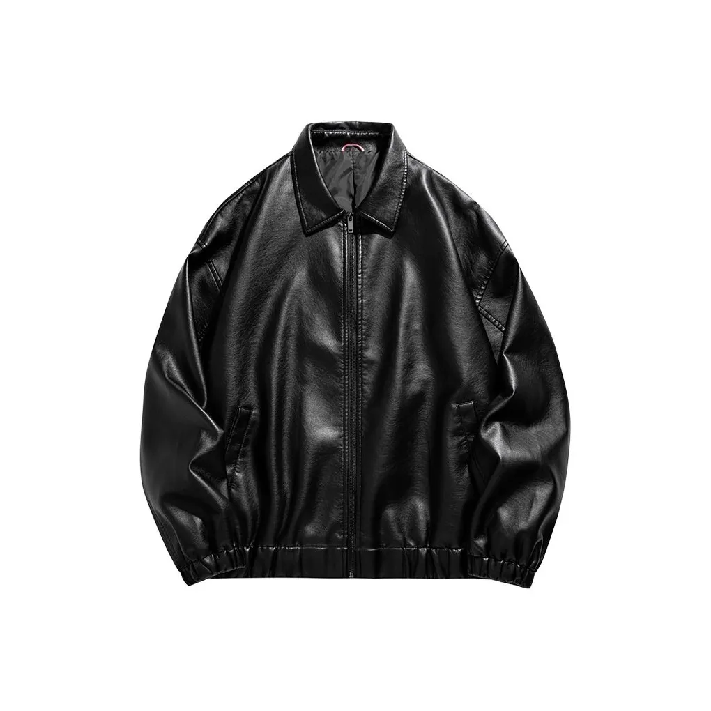 DABAISHA Кожа Куртка Мужская Черная