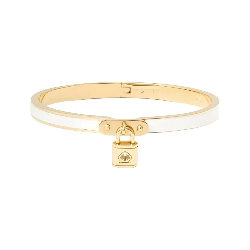 Kate Spade Alloy, Gold Plated, Enamel, Cubic Zirconia Bangles Women's Multicolor