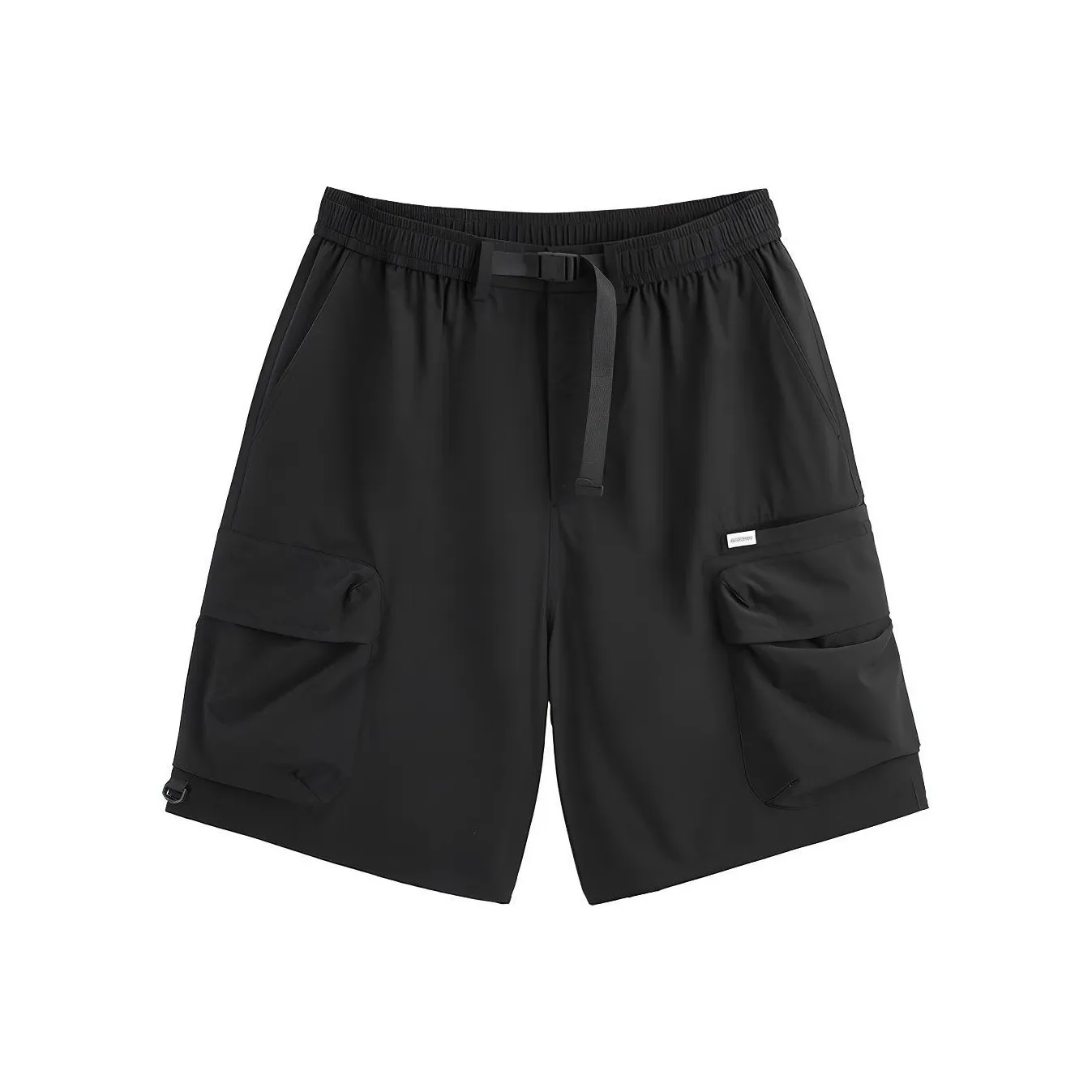 PEACEBIRD MEN Casual Pants Unisex Black Batch 1 Loose Fit