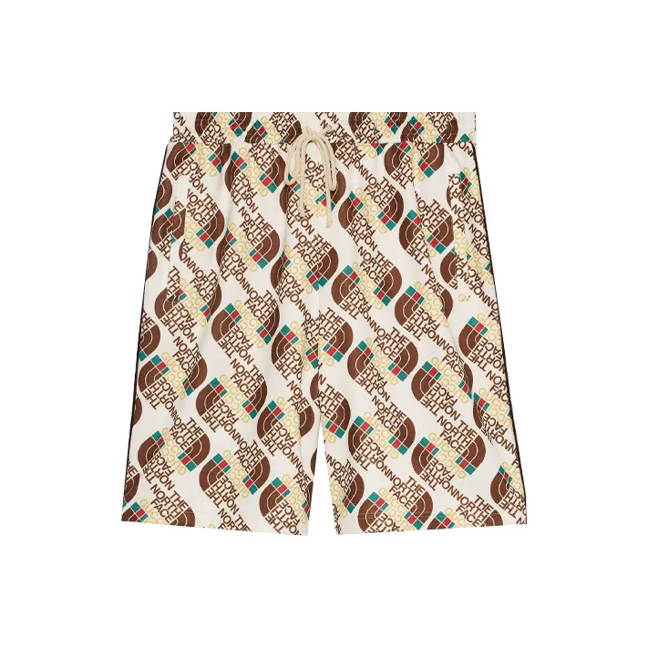 GUCCI x THE NORTH FACE SS21 Повседневные шорты Мужские Айвори Белый