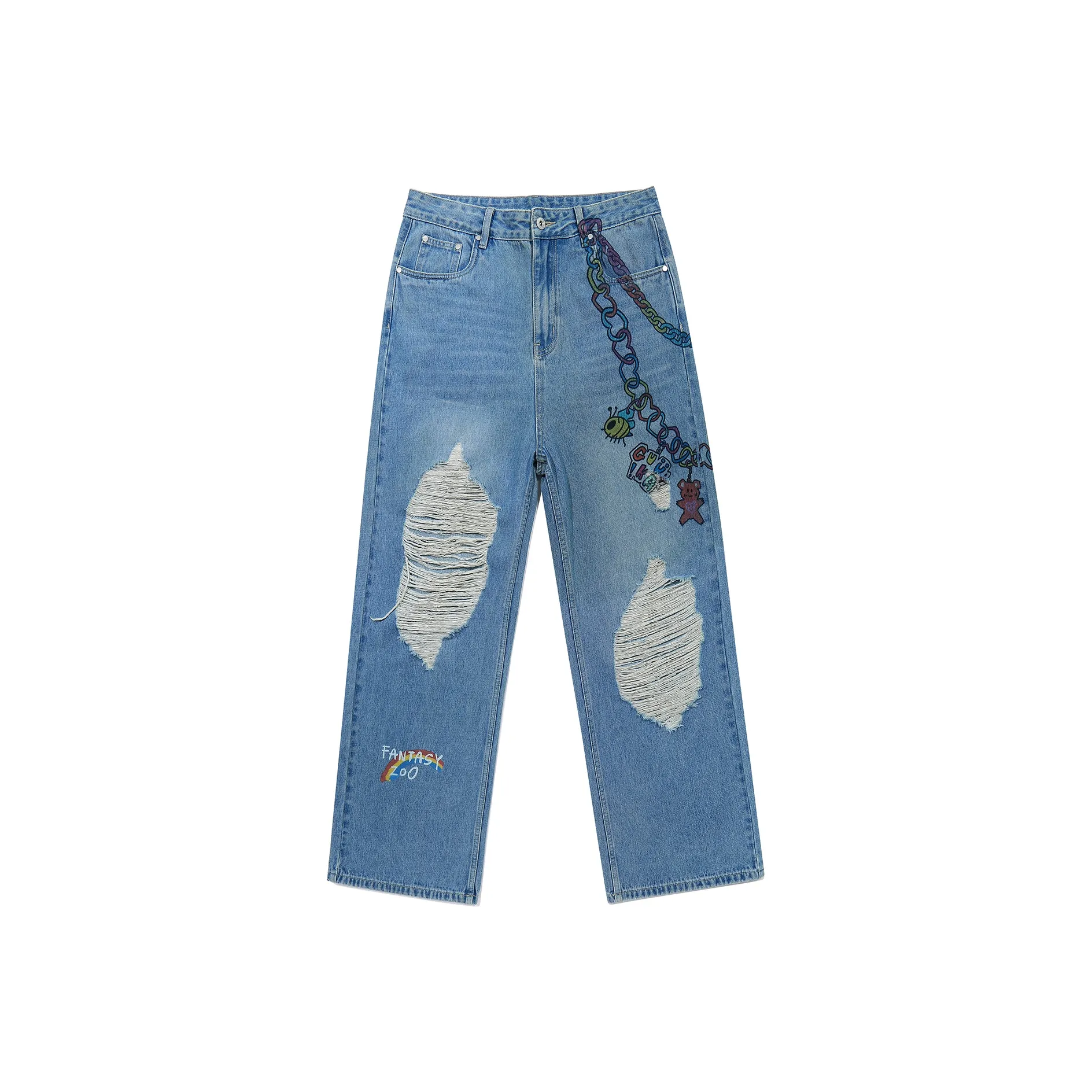 Guuka Синие Унисекс Джинсы