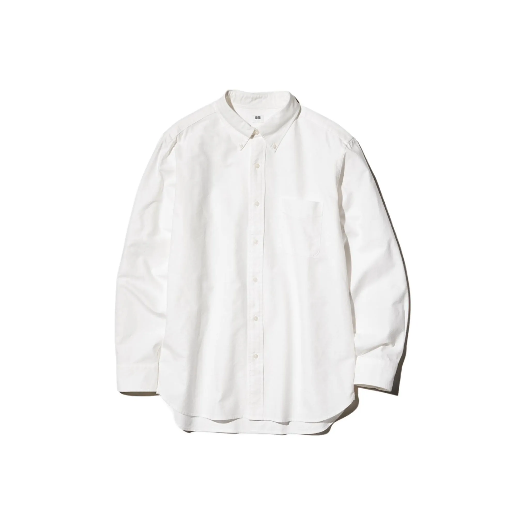 UNIQLO Сливочный Унисекс Рубашки